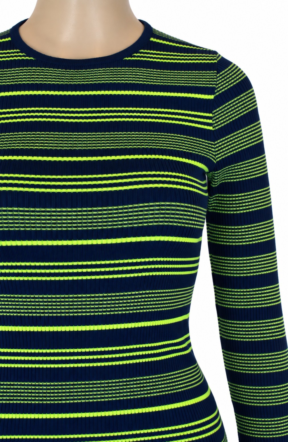 Pulover dark blue/lime din lână